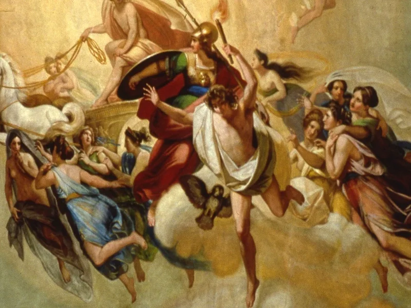 1803-Francesco Scaramuzza - Affresco sul soffitto del Salone Maria Luigia della Biblioteca Palatina di Parma